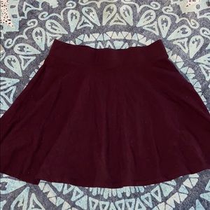 Burgundy Mini skirt
